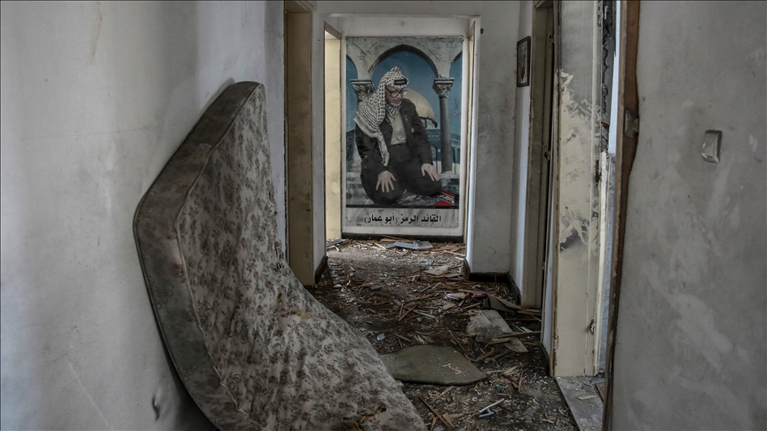 Anadolu filmon shtëpinë e shkatërruar të ish-liderit palestinez Jaser Arafat në Gaza, e bombarduar nga Izraeli