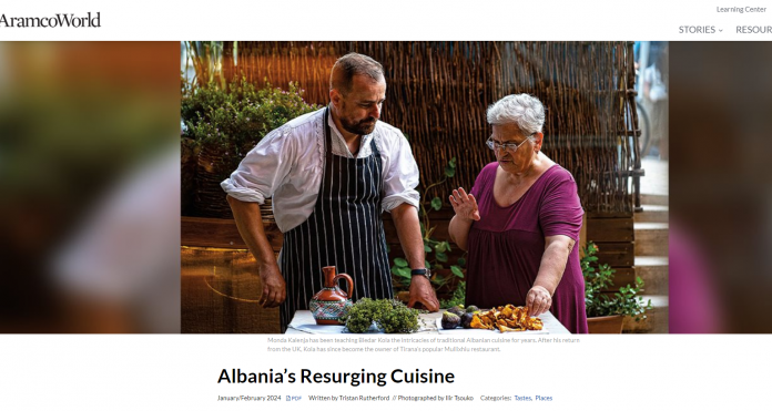 Rama: Promovim i revistës së njohur “AramcoWorld” për rilulëzimin e kuzhinës shqiptare
