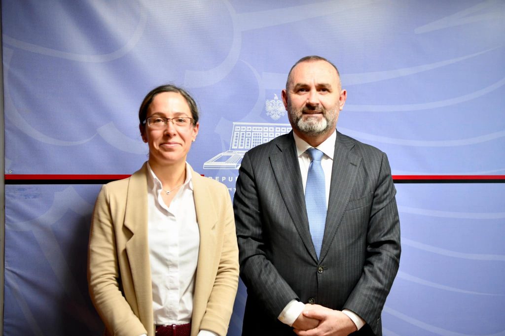 Eficenca në drejtësi, Manja takon Drejtuesen e Zyrës së Këshillit të Evropës në Shqipëri Giulia Re