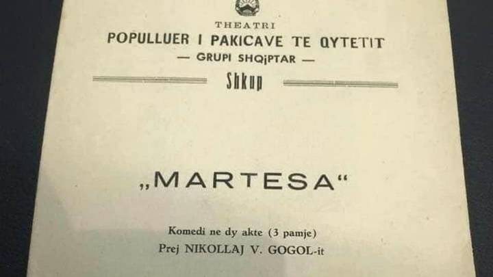 Teatri Shqiptar Shkup shënon 74-vjetorin e shfaqjes së parë “Martesa”