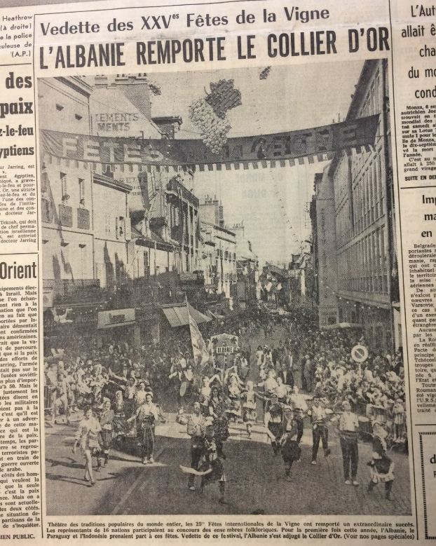 Suksesi i artistëve shqiptarë në Festivalin e Dijon-it në vitin 1970