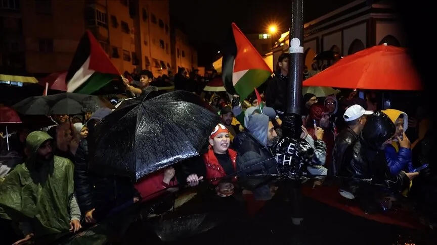 Marok, mijëra persona marshojnë për ndalimin e sulmeve të Izraelit në Gaza
