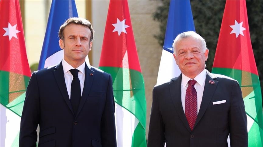 Presidenti francez dhe mbreti i Jordanisë diskutojnë mbi tensionin në Lindjen e Mesme