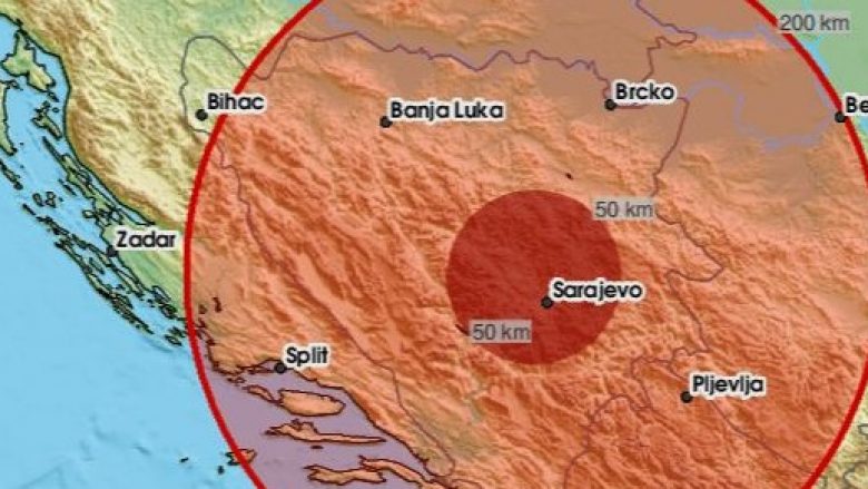 Sarajeva tronditet nga një tërmet, ja sa ishte magnituda