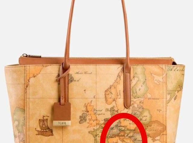 Kompania italiane e modës 'zhduk' Shqipërinë nga harta e botës dhe Evropës në dizajnin e çantave të tyre