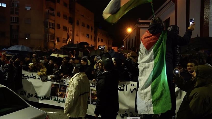 Në Marok mijëra persona marshojnë në solidaritet me Gazën