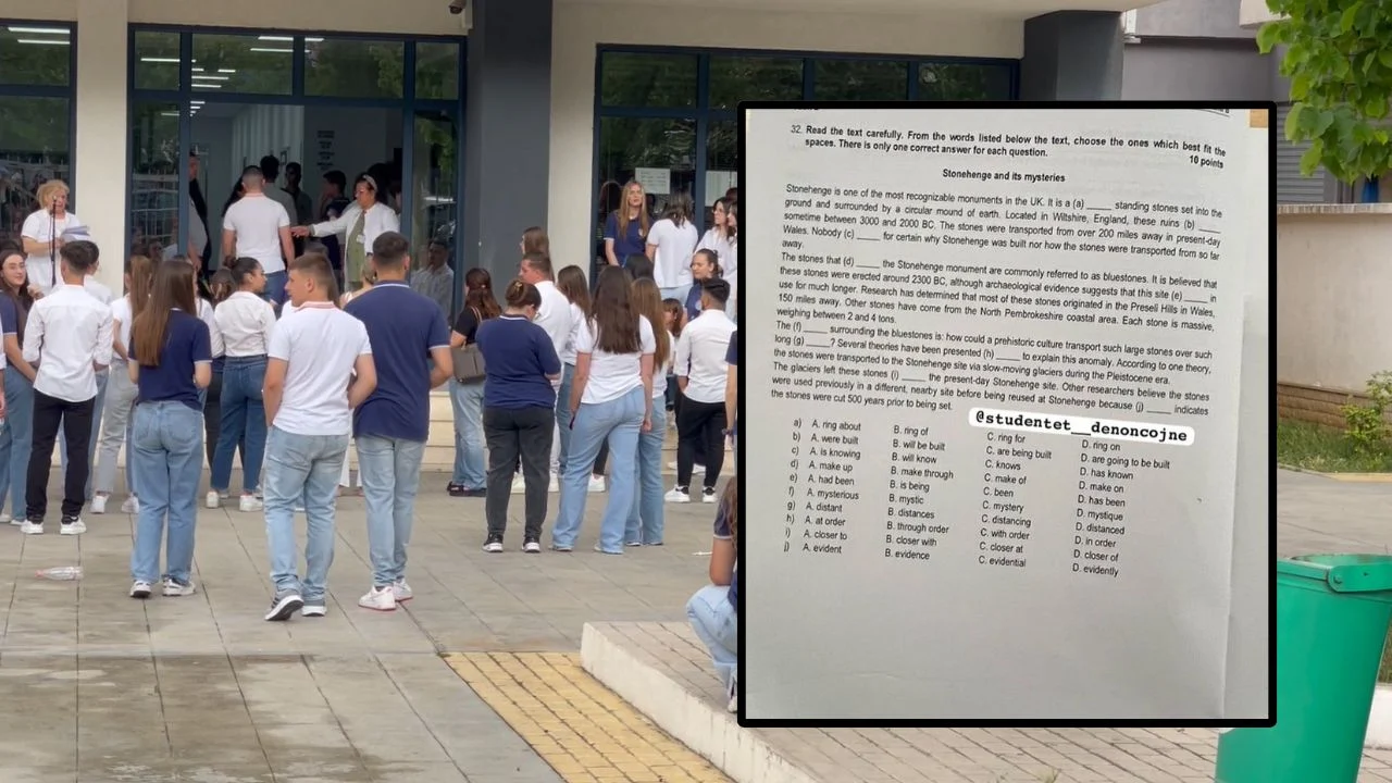 Fotot/ Historia përsëritet! 30 minuta pas provimit, maturantët publikojnë tezën e gjuhës së huaj në rrjetet sociale