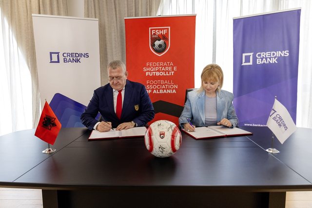 Credins bank, sponsor zyrtar i Kombëtares shqiptare! Firmoset marrëveshja me FSHF