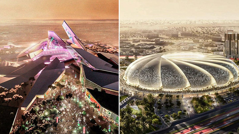 VIDEO/ Plani ambicios i Arabisë për Botërorin! Stadium në lartësinë 350 metra mbi tokë, shpaloset projekti për Kupën e Botës