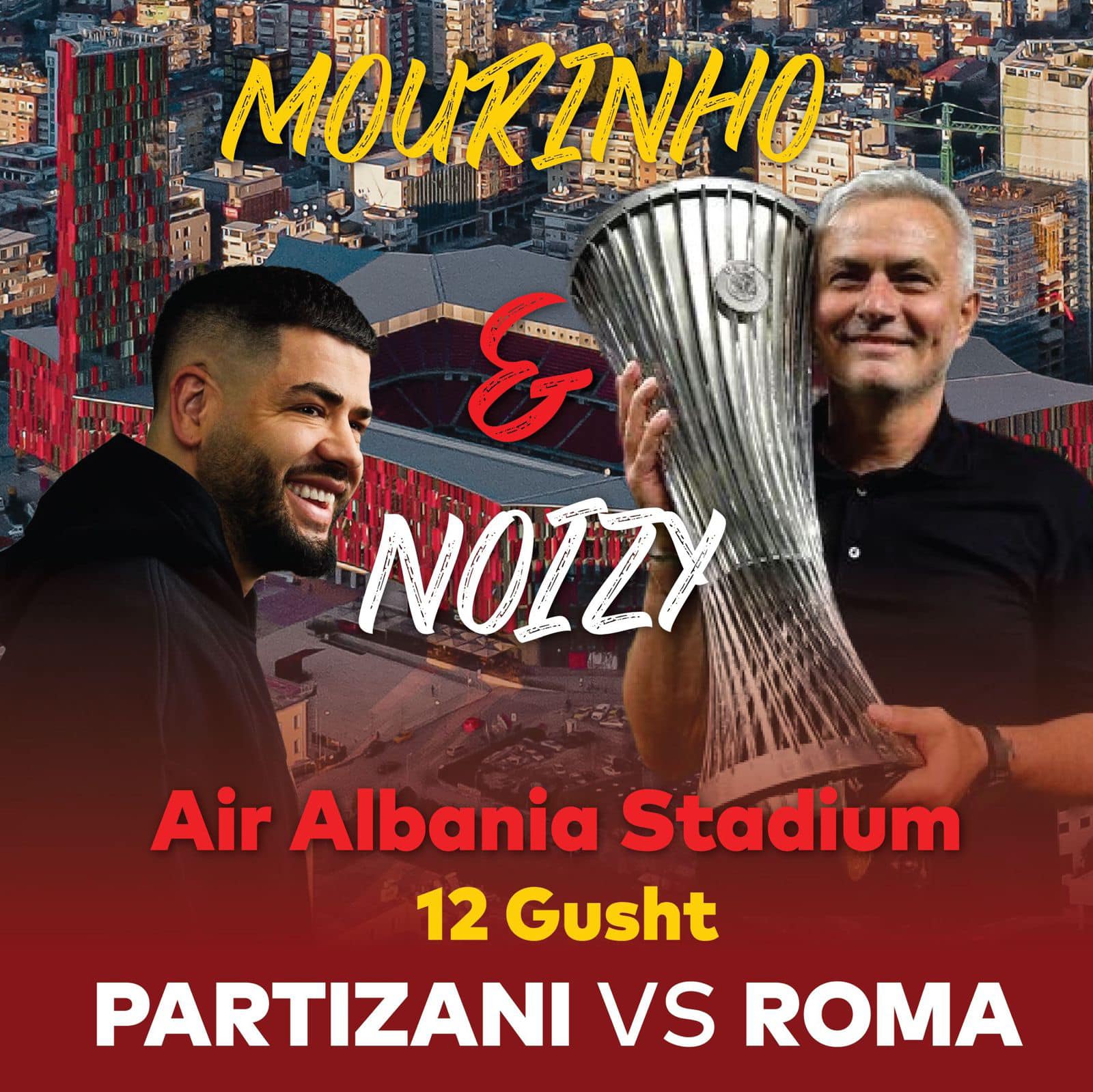Rama: Zotnia i Romës dhe çuni i Tironës në Air Albania për një spektakël miqësie me top dhe rep