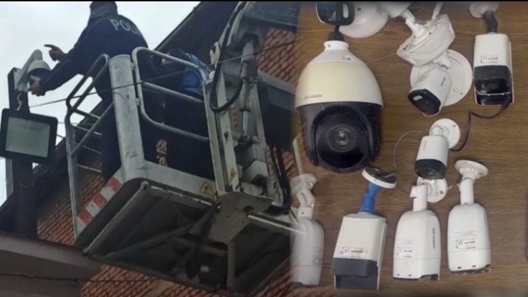 Çmontohen 39 kamera sigurie të vendosura në Korçë dhe Pogradec. 9 persona nën hetim