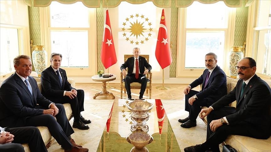 Presidenti Erdoğan priti në Stamboll sekretarin amerikan Blinken