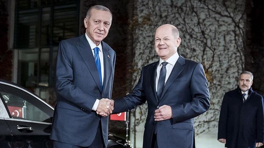 Kancelari gjerman Scholz mirëpret vizitën e presidentit turk Erdoğan në 