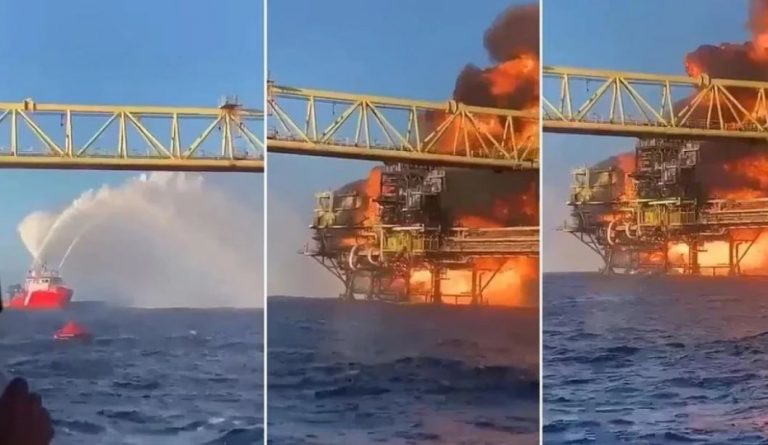  Shpërthim i fuqishëm në një platformë nafte në det të hapur në Meksikë, dy të vdekur dhe një i zhdukur
