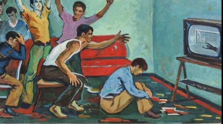 Gjimnazistët jetësojnë pikturën e ’86-ës “Kur nuk shkojnë në stadium”, Rama: Pjesë e Muzeut të Futbollit në Gjermani