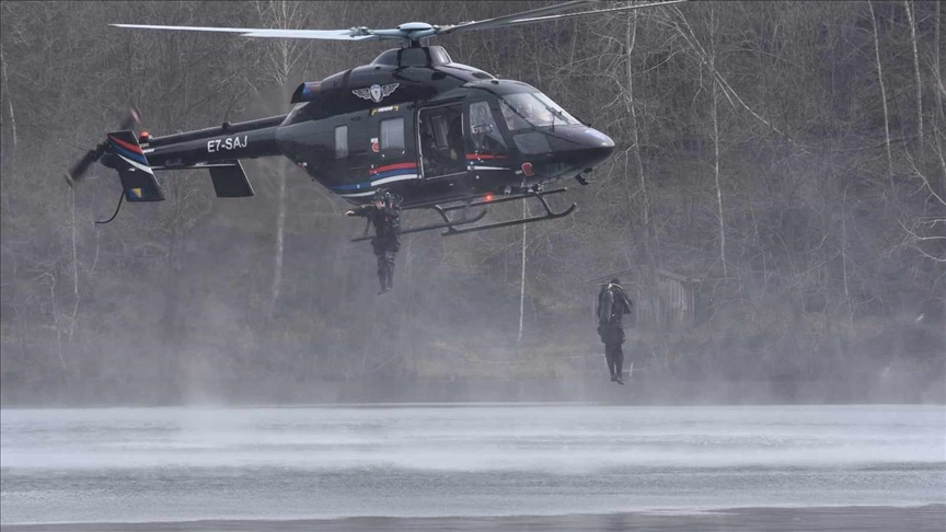 BeH, forcat speciale të antiterrorit të Serbisë dhe Republikës Sërpska stërvitje në Mërkonjiq Grad
