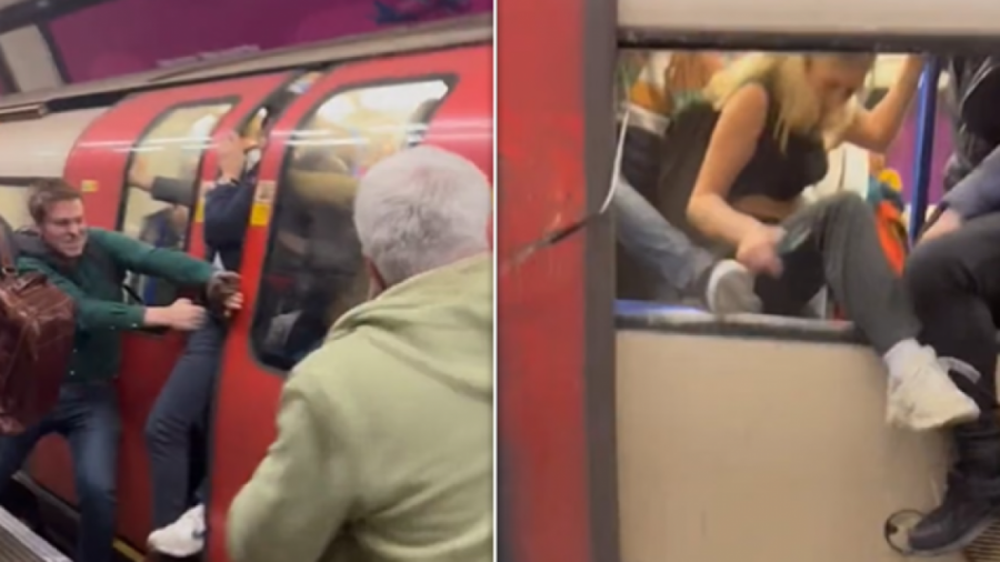 Frika nga një alarm prej zjarri, pasagjerët në Londër thyejnë xhamat e trenit për të shpëtuar