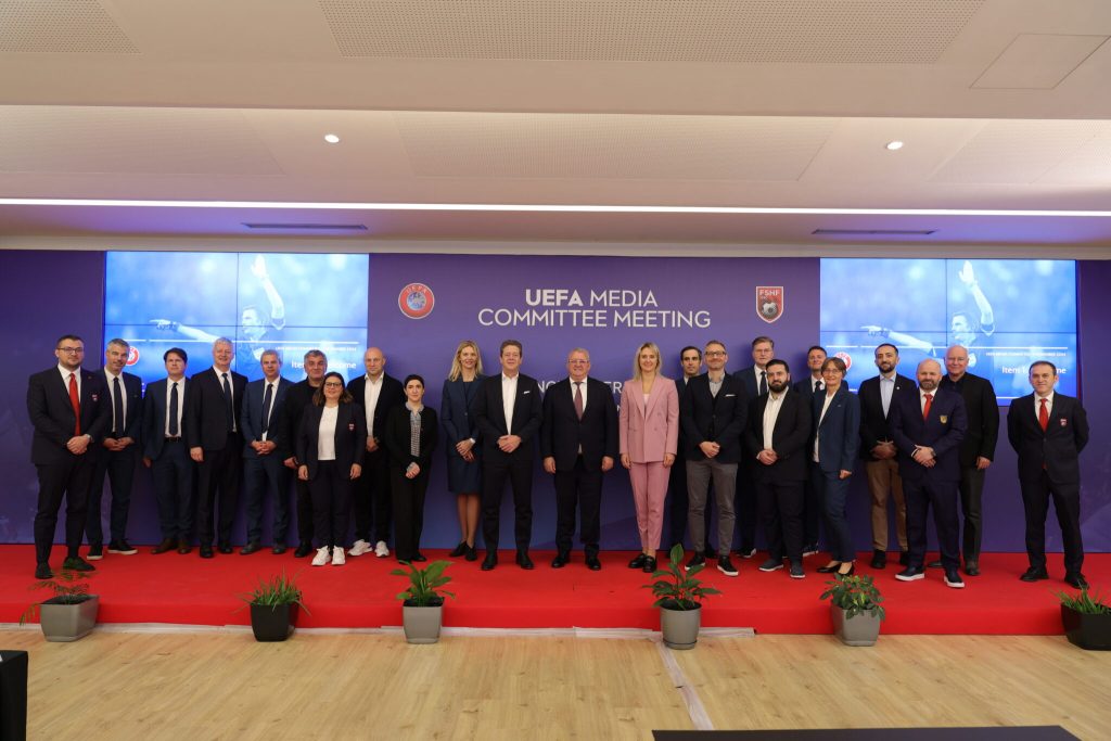 Komiteti i Medias së UEFA-s mblidhet në Tiranë, Duka: Vlerat e futbollit të arrijnë tek të gjithë tifozët në Europë