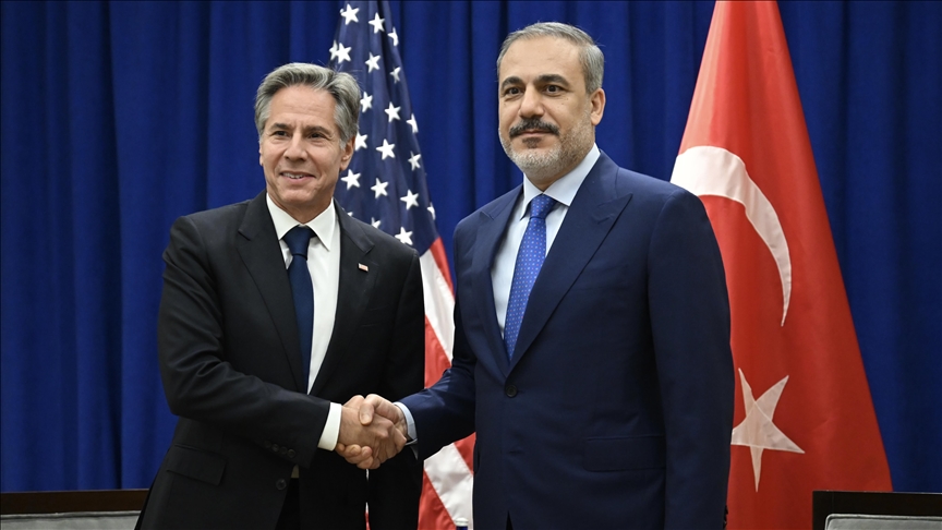 Ministri i Jashtëm turk Fidan takon Sekretarin e Shtetit të SHBA-së Blinken në New York