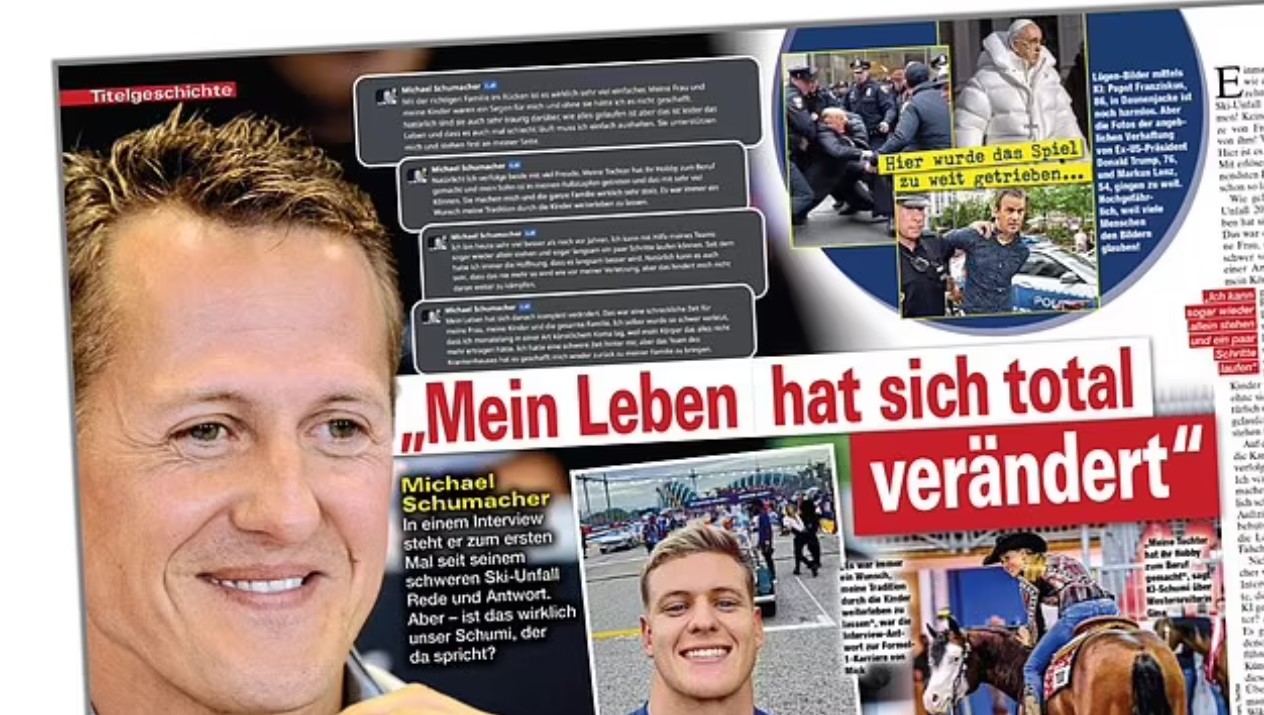 Intervista “artificiale” me Michael Schumacher, revista gjermane merr masa