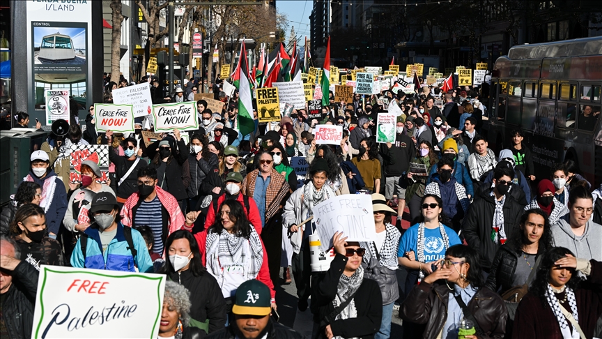 SHBA, protestë në San Francisko kundër sulmeve izraelite në Gaza
