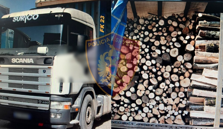 U kap duke transportuar dru të prerë pa leje, arrestohet 40-vjeçari në Elbasan