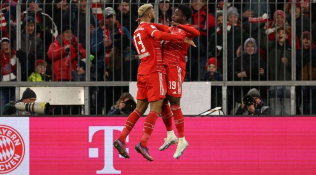 Bayerni shkatërron surprizën Union Berlin dhe i bashkohet Dortmundit në krye