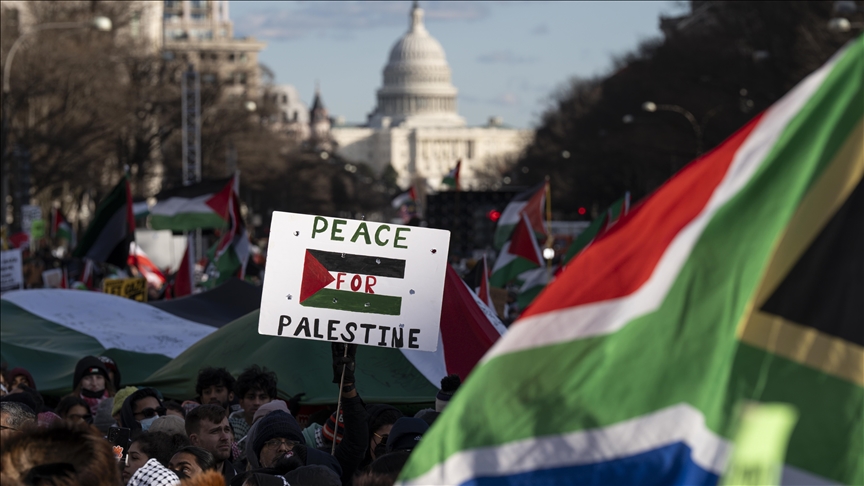 Protestë masive në Washington në mbështetje të Palestinës