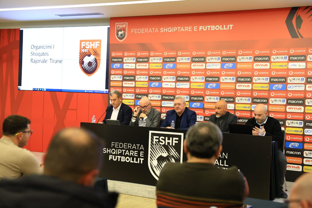 Analiza e ecurisë dhe përmirësimi i futbollit, FSHF takim me anëtarët e Shoqatës Rajonale të Futbollit Tiranë