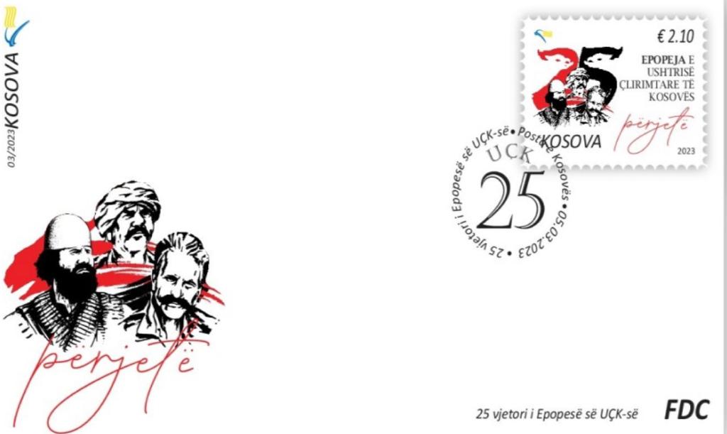 Vihet në qarkullim pulla postare “25-vjetori i Epopesë së UÇK-së”