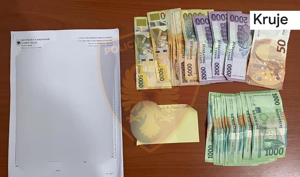 Policia e Krujës godet një rast të shpërndarjes së parave, me qëllim blerjen e votës