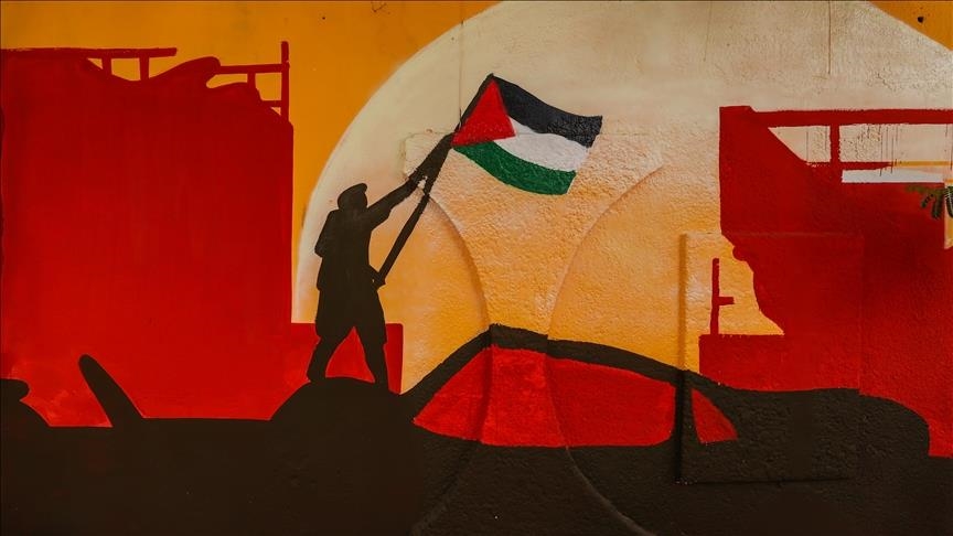 Artistët senegalezë shfaqin mbështetjen e tyre për Palestinën me grafiti