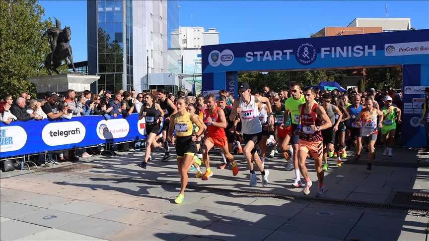 Atletja shqiptare Luiza Gega, triumfuese e femrave në maratonën “Prishtina 2024”