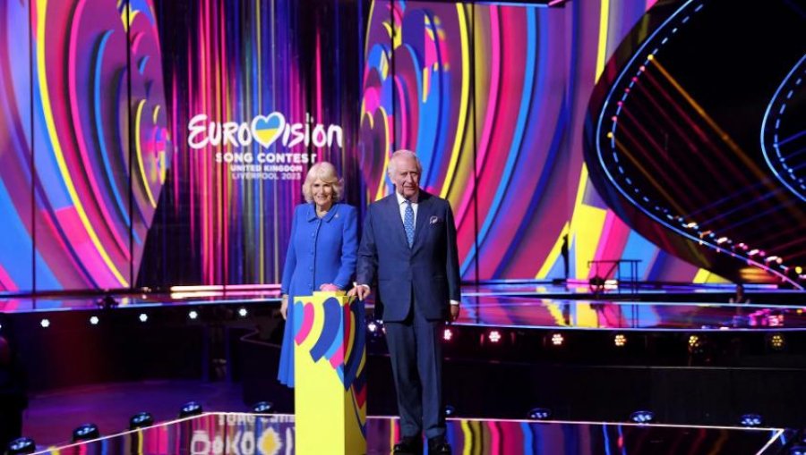 Mbreti Charles dhe Camilla zbulojnë skenën e Eurovision 2023