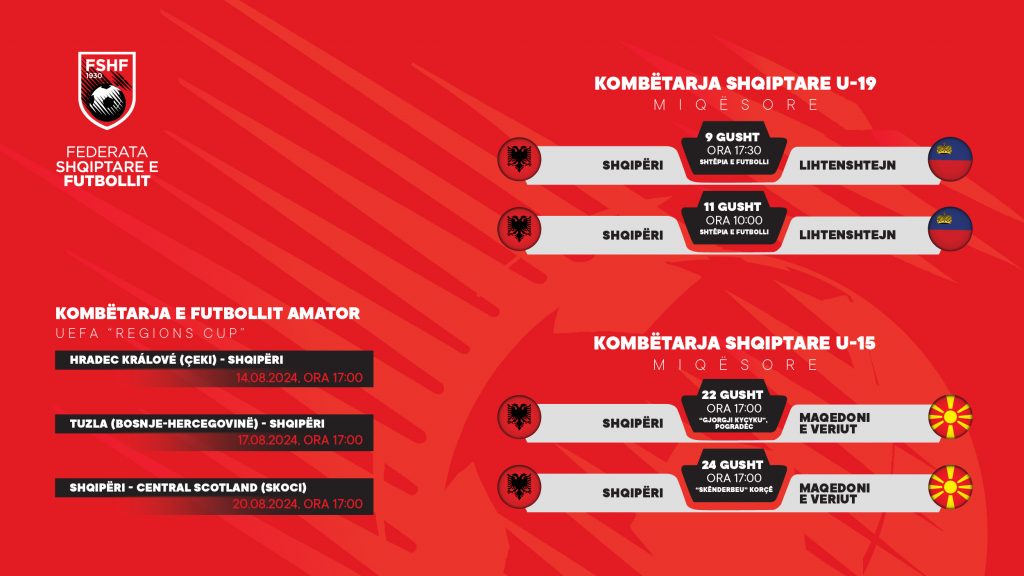 Gushti shqiptar, 7 ndeshje të programuara për ekipet kombëtare