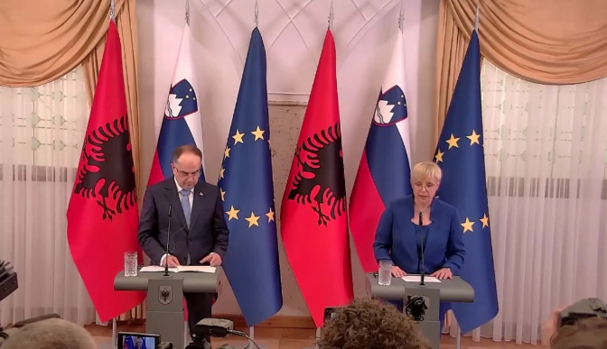 Begaj në Slloveni flet për veriun e Kosovës: Liderët e dy vendeve të respektojnë marrëveshjet