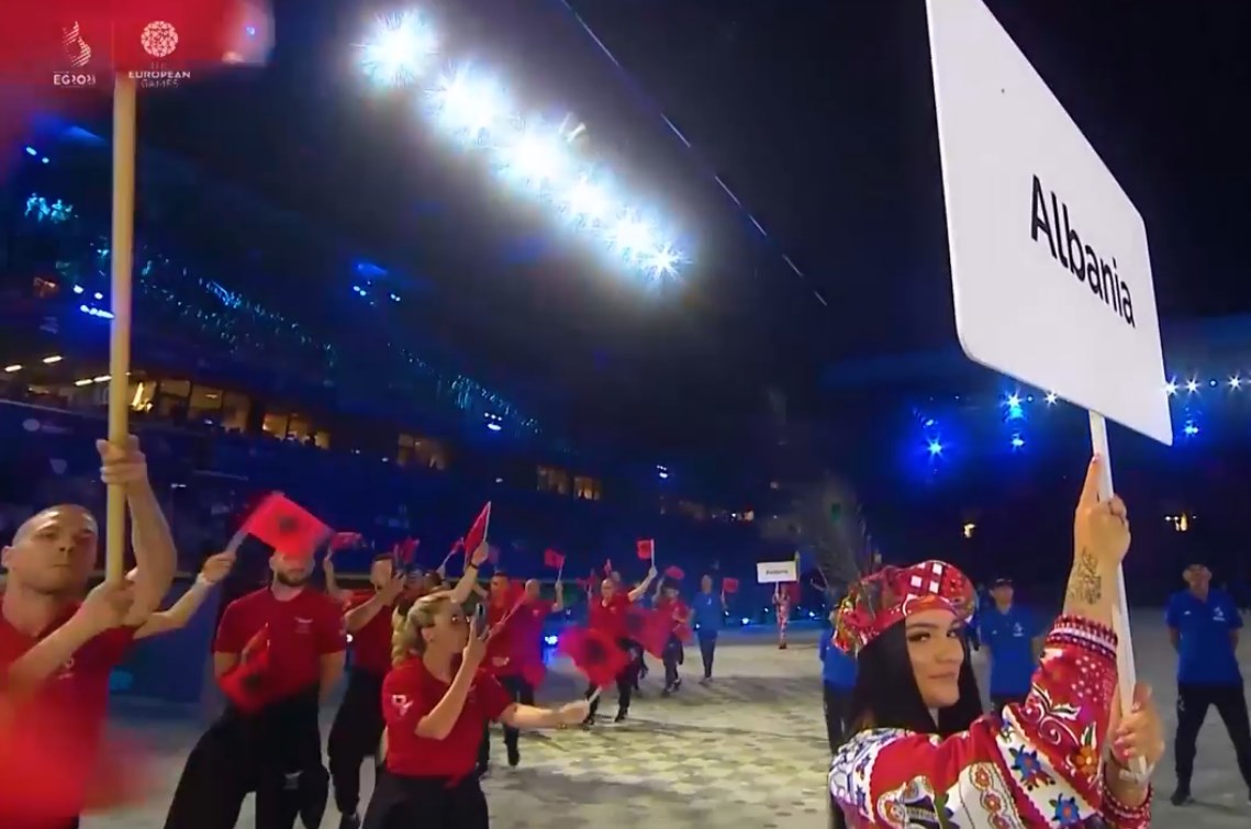 Rama ndan momente nga parakalimi i 11 sportistëve shqiptarë në Lojërat Evropiane në Poloni