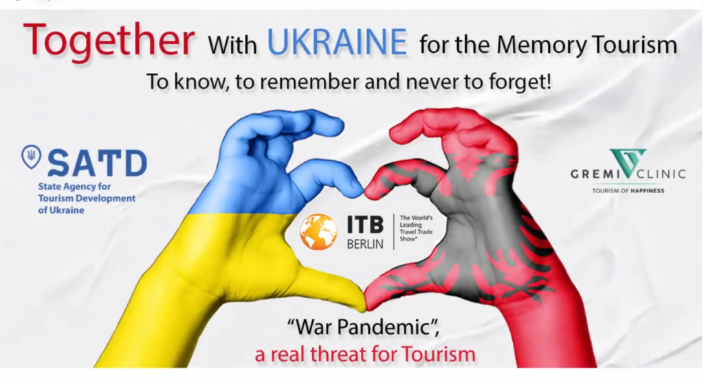 “Së bashku me Ukrainën për Turizmin e Kujtesës”, në Panairin e turizmit ITB Berlin