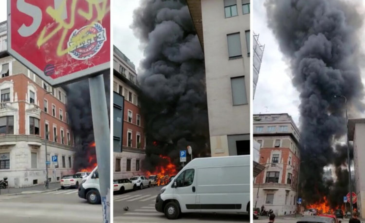 Shpërthen furgoni me bombola oksigjeni në Milano, raportohet për 4 të plagosur