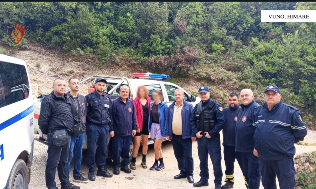 Himarë, Policia u shkon në ndihmë dy turisteve gjermane të bllokuara në Vuno