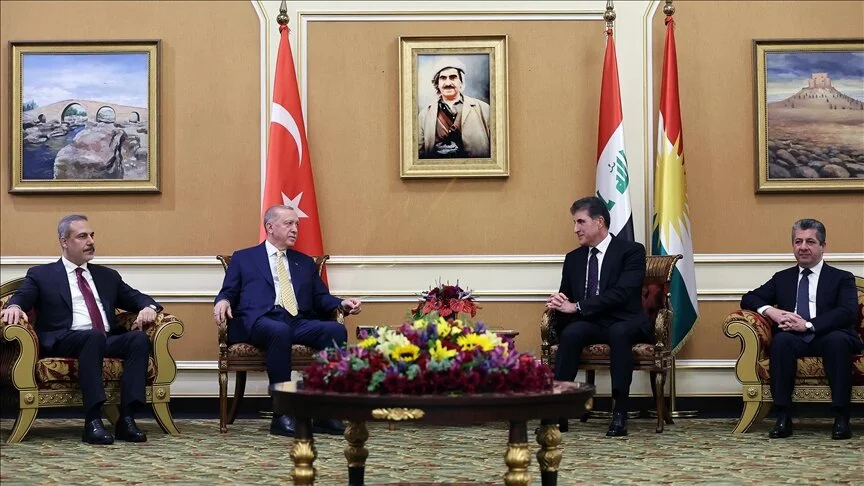 Presidenti Erdoğan takohet me homologun e qeverisë rajonale kurde në Irak