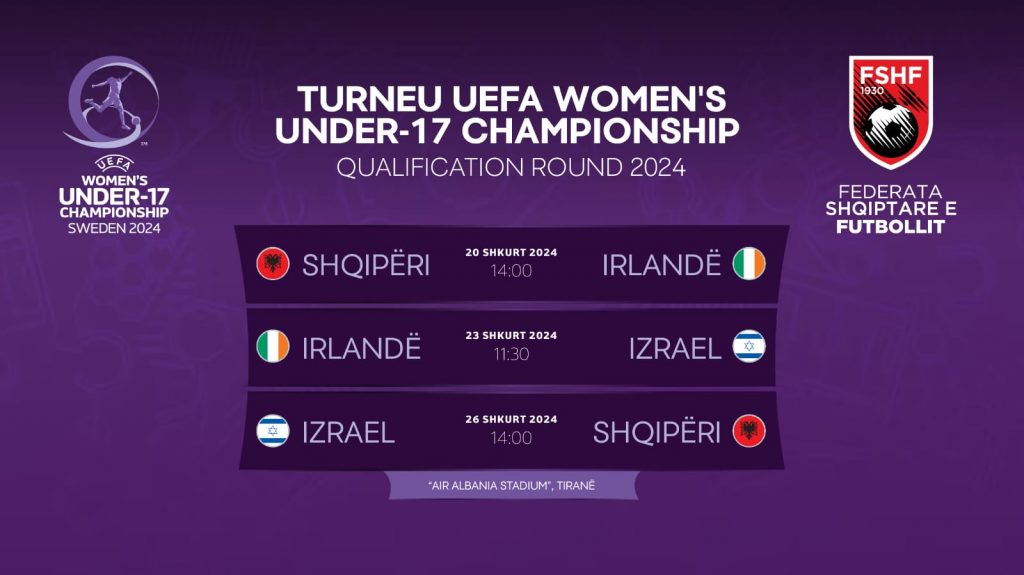 EURO U-17 për vajza, Kombëtarja luan nesër ndaj Irlandës në “Air Albania”, hyrja falas për tifozët