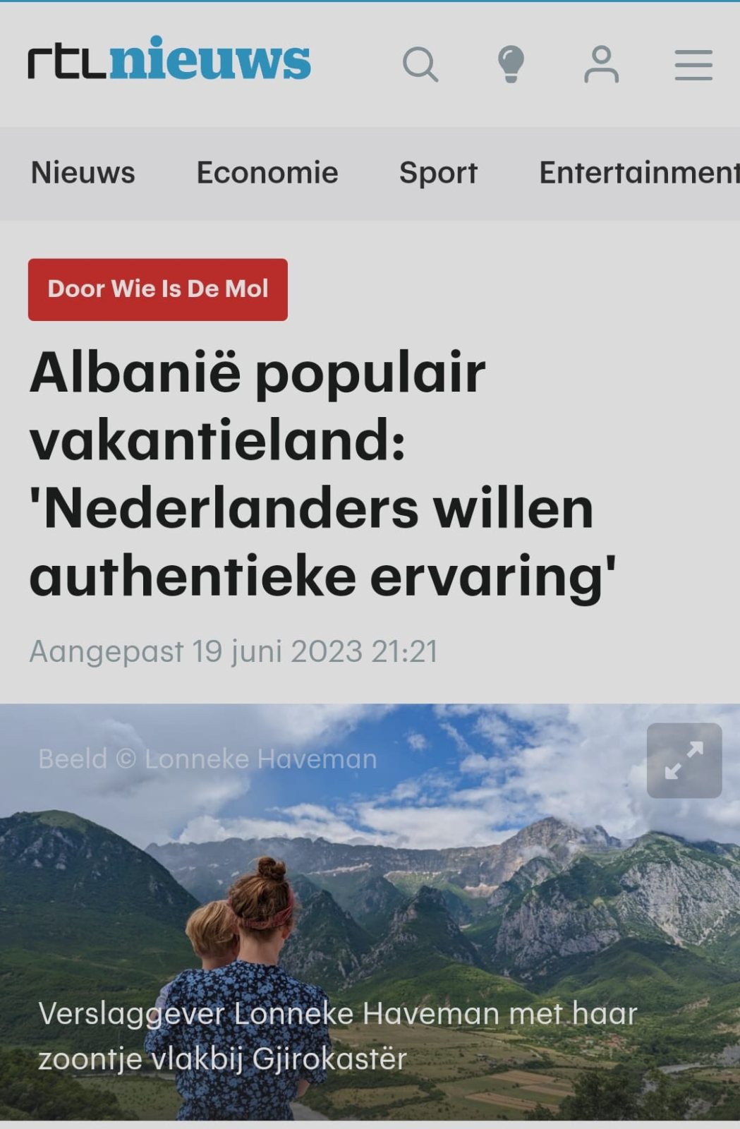 'Shqipëria destinacion i preferuar i holandezëve', RTL News: Këtë vit, 50% më shumë kërkesa