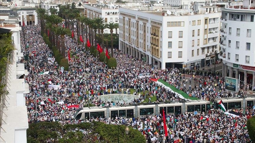Në shumë qytete të Marokut mbahen protesta në mbështetje të Gazës