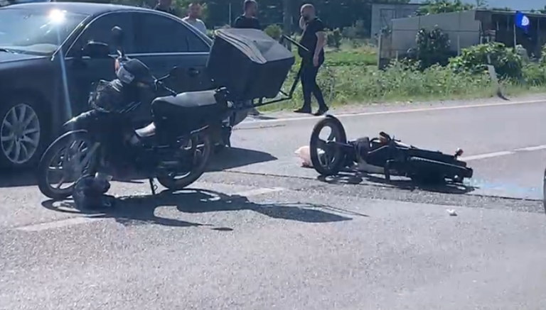 Aksidenti në Lezhë, përplasen dy motoçikleta, plagoset një prej drejtuesve
