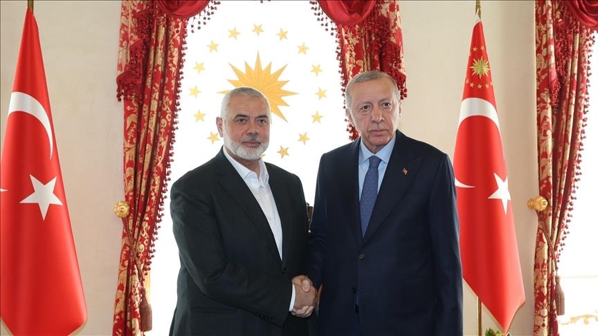 Presidenti Erdoğan dhe shefi i Hamasit diskutojnë përpjekjet për t’i dhënë fund konfliktit dhe dhunës në Gaza