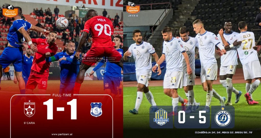 Partizani ngec me Teutën, Dinamo City mund 5-0 Elbasanin