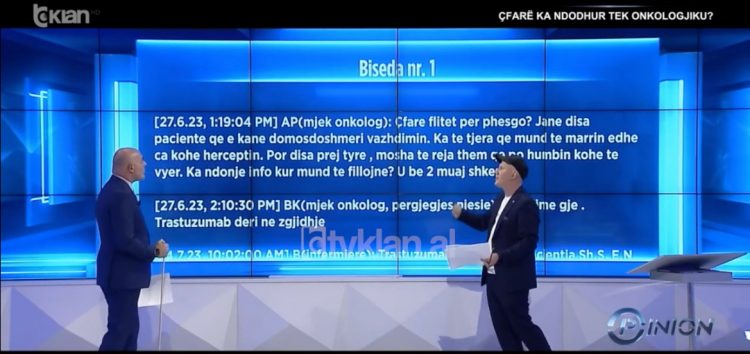 “Të rinjtë po humbin kohë”, Stafa publikon mesazhet nga Onkologjiku: 43 medikamente kimio munguan