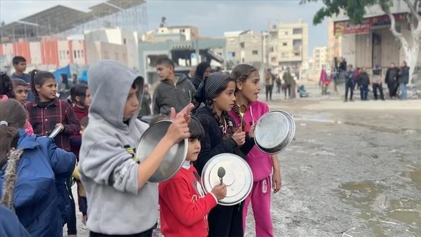 Fëmijët në Gaza protestojnë për shkak të mungesës së ushqimit