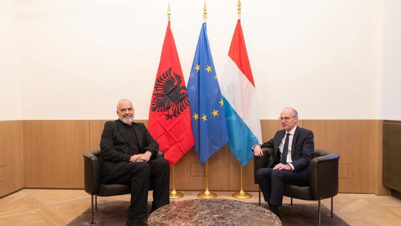 Rama në Luksemburg, takim me homologun Frieden: Mbështetës i integrimit të Shqipërisë në BE! Dakordësuam zbatimin e marrëveshjes së heqjes së tatimit të dyfishtë